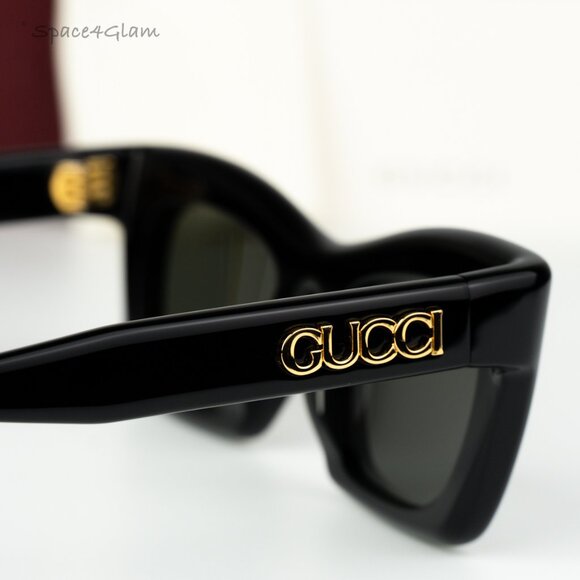 Gucci Women Sunglasses Black Grey Cat Eye GG1773S 001 BRAND NEW main image 4